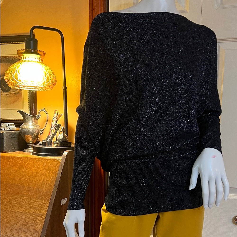 Zara Navy Blue Knit Top